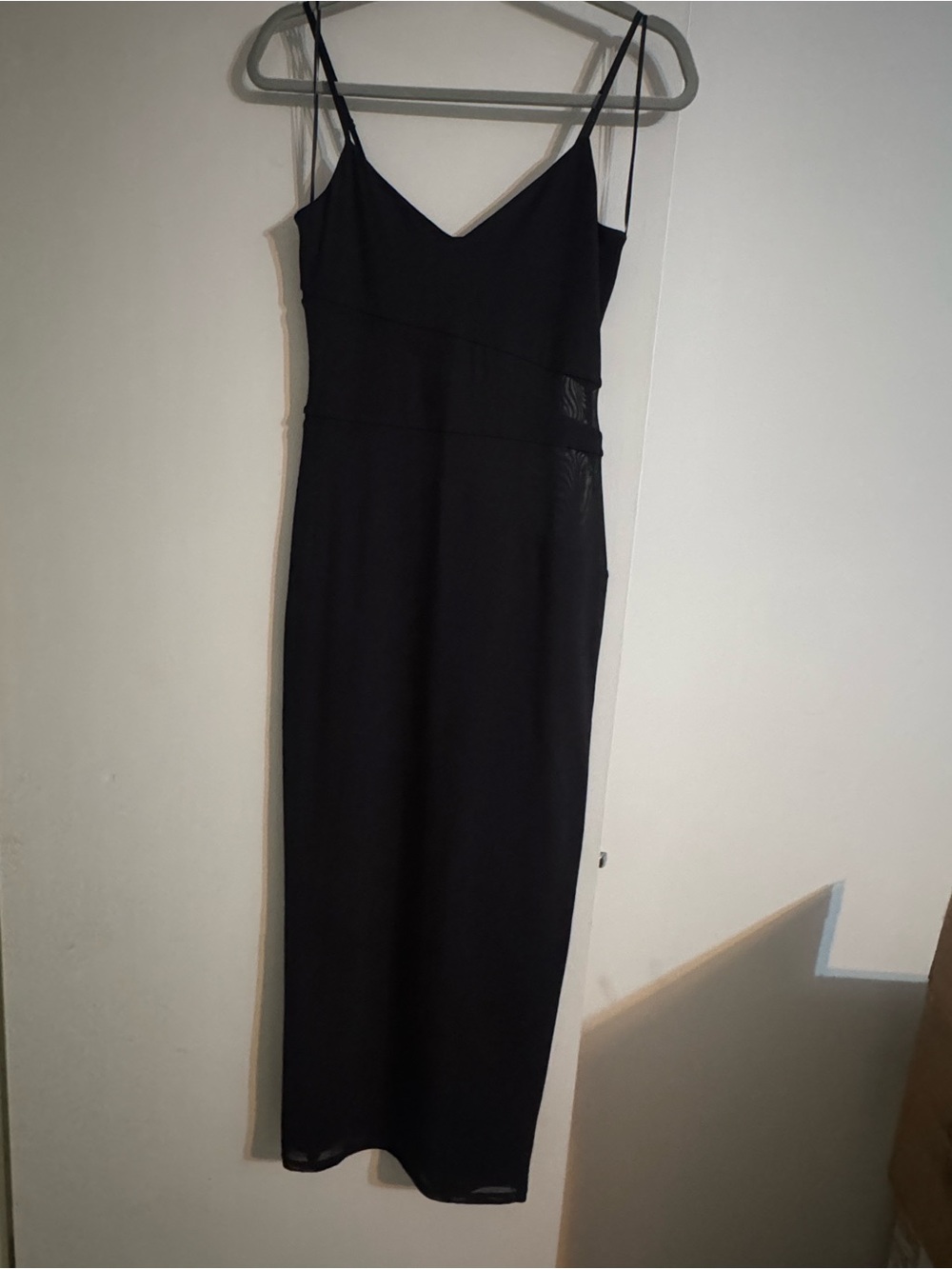 AFRM Black Spaghetti Strap Maxi Dress